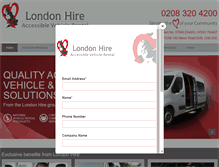 Tablet Screenshot of londonhireltd.com
